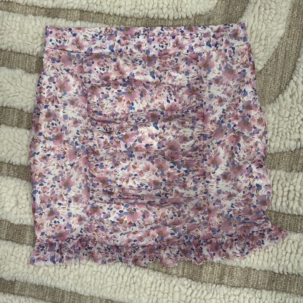 Free People Floral Mini Skirt New w Tags